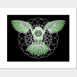 Funny owl owl owl bird T-shirt Posters and Art